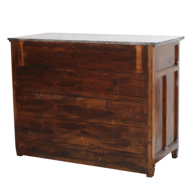 Art Nouveau Chest of Drawers with Marble Top & Beveled Mirror, 1900s For Sale - Image 3 of 11