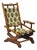 Antique Victorian Small Child's Maple Wood Platform Rocker Rocking Chair For Sale