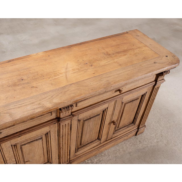 Country French Provincial Bleached Oak Enfilade Sideboard 8 Ft For Sale In Sacramento - Image 6 of 18