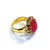 Bochic "Orient" Vintage Multi Sapphire & Ruby Ring Set In 18K Gold & Silver For Sale - Image 12 of 18