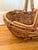 Unique Transitional bamboo gathering basket, beautifully woven. Fill with throws, towels, firewood, or magazines....