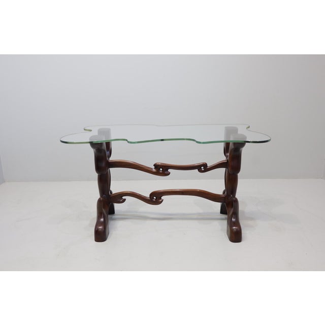 Wood Console Table by Paul Laszlo, 1950s For Sale - Image 7 of 16