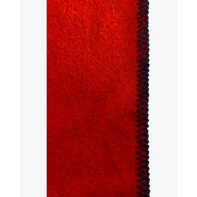 Late 20th Century Asprey for Cunard Nautical Anchor Wool Blanket For Sale - Image 5 of 9
