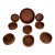 Vintage Dansk Jens Quistgaard Staved Teak Salad Bowl Set Mid Century Modern - Set of 9 For Sale