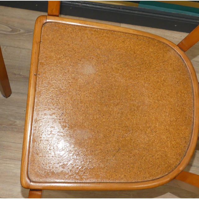 Beige Bauhaus Wooden Desk Armchair in the style of Gropius, 1940s-1950s For Sale - Image 8 of 14