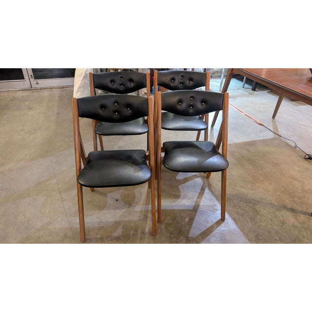 Vintage Stakmore Mid Century Modern Folding Dining Chairs For Sale - Image 9 of 13