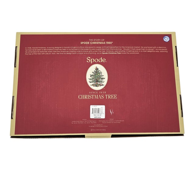 Spode “Christmas Tree” 14" Oval Au Gratin Baking Dish – English Holiday Serveware For Sale In San Francisco - Image 6 of 6