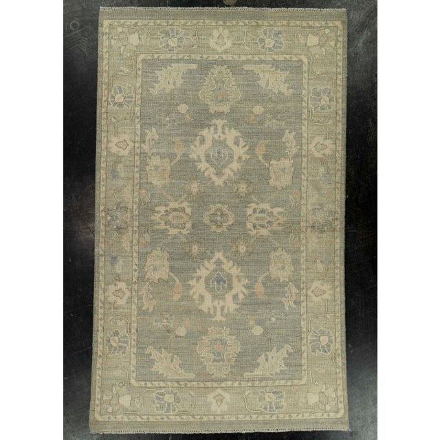 Black Oushak Rug 3' x 5'2" #21366 For Sale - Image 8 of 8