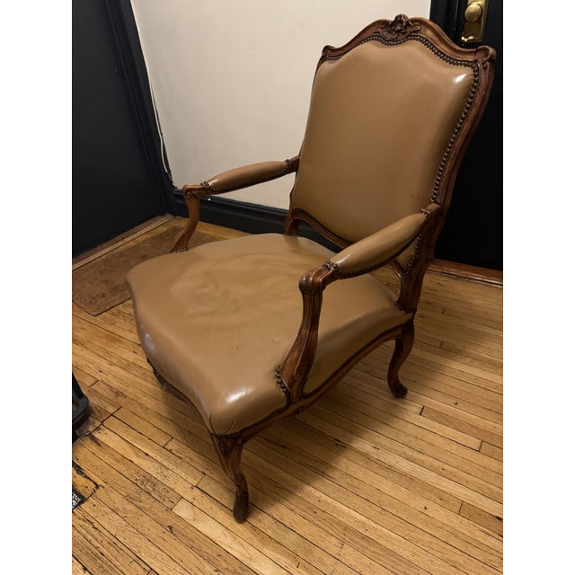 Mid 18th Century French Open Armchair For Sale - Image 12 of 13