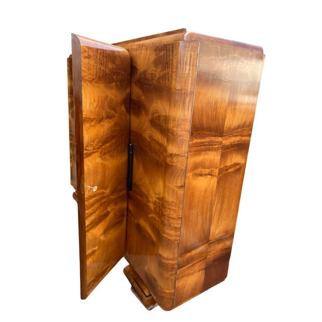 Art Deco 4 Door Wardrobe, 1930s For Sale - Image 11 of 16
