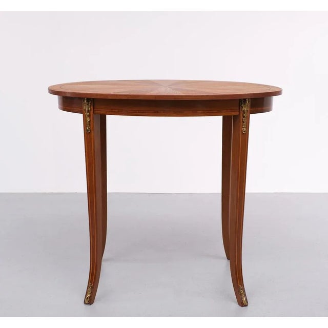 Antique Oval France Center Table, 1870s For Sale - Image 6 of 10