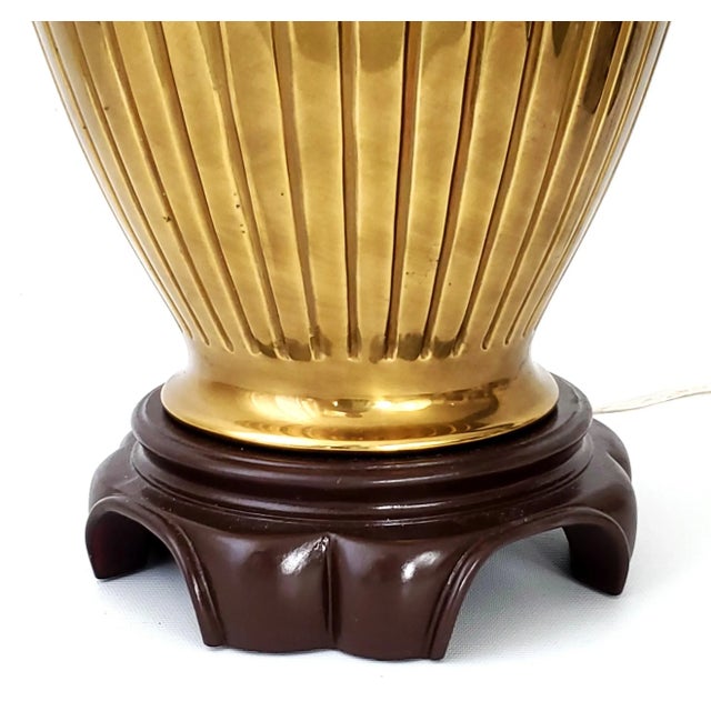 Lamp Ginger Jar Brass For Sale - Image 11 of 13