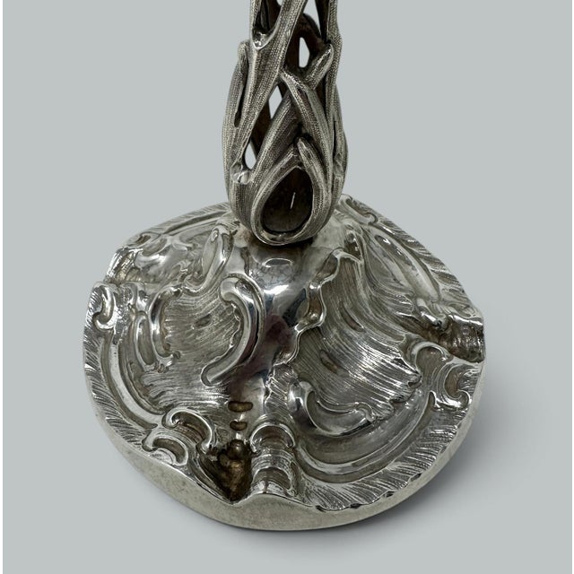 Silver Antique Victorian English Sterling Silver Tazza Compot Centerpiece Fruit Bowl For Sale - Image 8 of 11