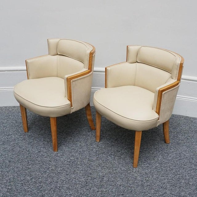 Banker's Armchairs, 1930s, Set of 2 For Sale - Image 3 of 10