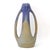 Two elongated loop handles frame the slender, tapering body of this French art pottery vase, sweeping from just below the...