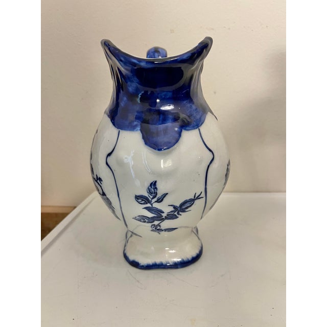 Late 19th Century Antique Pitcher & Wash Basin Bowl Ironstone Staffordshire Set of 2 For Sale - Image 5 of 12