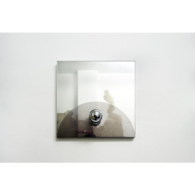 1970s Space Age Italian Coat Hanger with Mirror, 1970s For Sale - Image 5 of 5