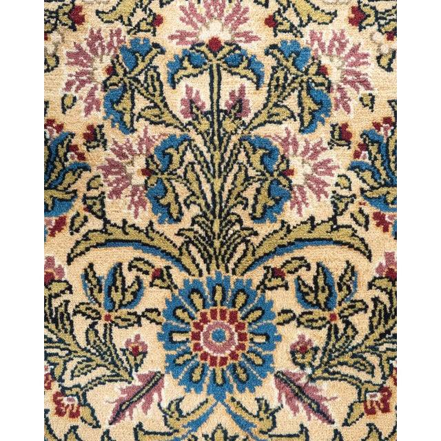 Traditional Mogul, One-of-a-Kind Hand-Knotted Area Rug - Ivory, 9' 0" x 12' 4" For Sale - Image 3 of 8
