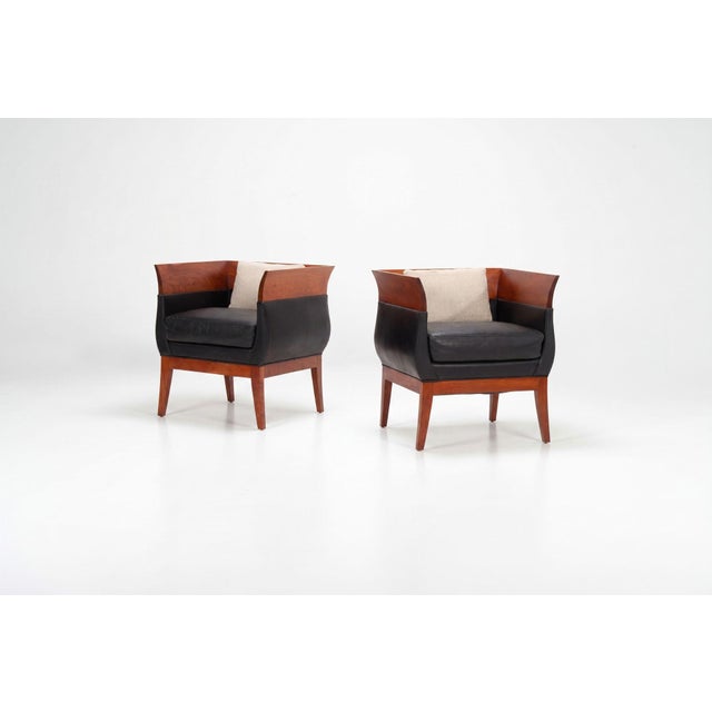 1980s Pair of Orlando Diaz-Azcuy Chalice Chairs 1985c. For Sale - Image 5 of 17