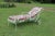 Coastal Wrought Iron Chaise Lounge With Floral Cushions For Sale - Image 3 of 15