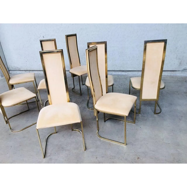 Hollywood Regency Dining Chairs from Belgo Chrom, 1970s, Set of 8 For Sale - Image 18 of 18