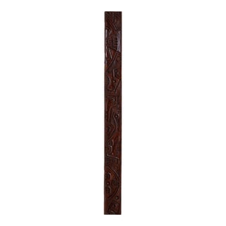 Italian Carved Wooden Wall Panel by Gianni Pinna, 1970s For Sale