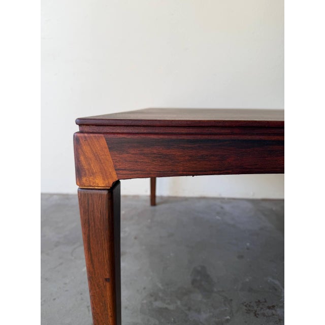 Brown Large Danish Mid-Century Modern Rosewood Coffee Table — Vintage Scandinavian Design 1960s For Sale - Image 8 of 10