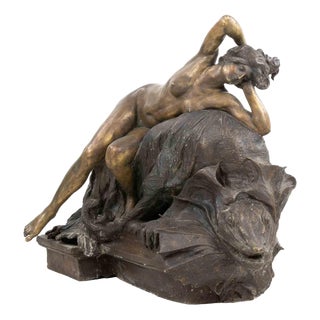 Mario Rutelli, Naiad, 1890s, Bronze For Sale