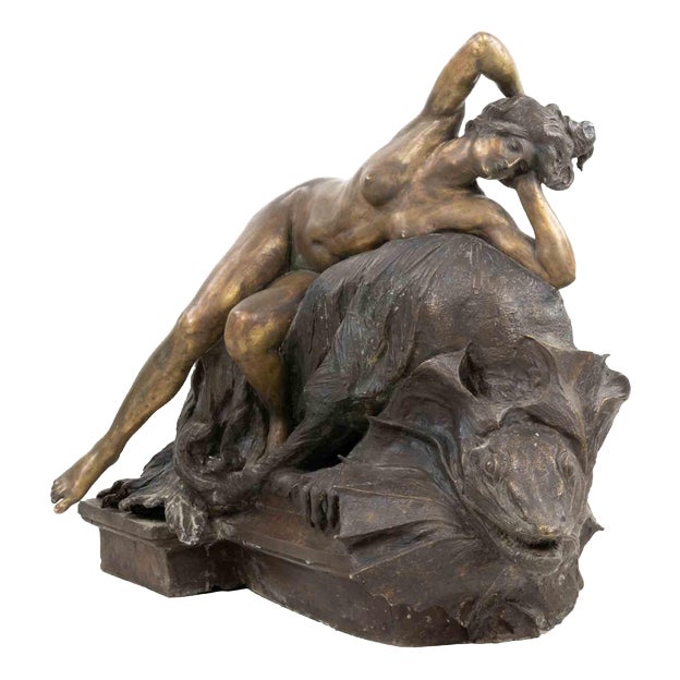 Mario Rutelli, Naiad, 1890s, Bronze For Sale