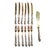Silver Dessert Cutlery Set, 1950s, Set of 13 For Sale - Image 6 of 12