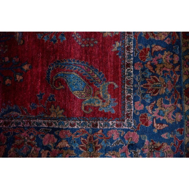 Antique Fine Kashan Rug - 4'6" x 6'6" For Sale - Image 10 of 13