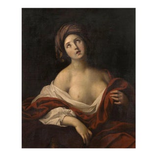 Neapolitan School Artist, Lucretia, Early 18th Century, Canvas Painting For Sale