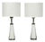 1960s Carl Fagerlund, Swedish Modern, Table Lamps, White Glass, Sweden For Sale