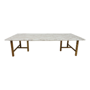 t.h. Robsjohn Gibbings for Widdicomb Mid Century Marble Cocktail Table