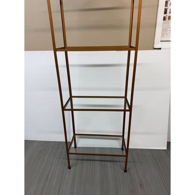 Peaked Geometric Brass Etagere For Sale - Image 9 of 12