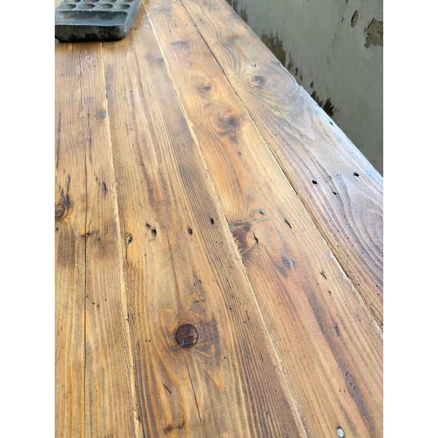 Pine Farmhouse Table, 1950 For Sale - Image 17 of 18