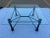 1980s Mid-Century Modern Square Wrought Iron Base Beveled Glass Top Coffee Table For Sale - Image 9 of 13