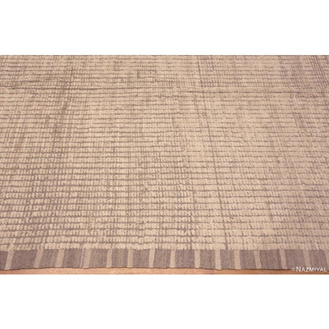 Nazmiyal Collection Large Modern Minimalist Area Rug For Sale In New York - Image 6 of 8