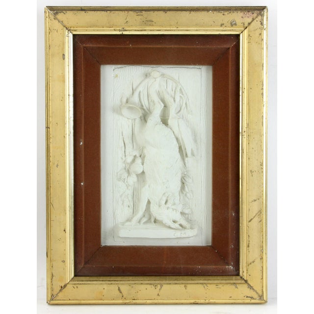 Framed Plaster Reliefs of German Hunting Prey - Set of 3 For Sale - Image 10 of 18