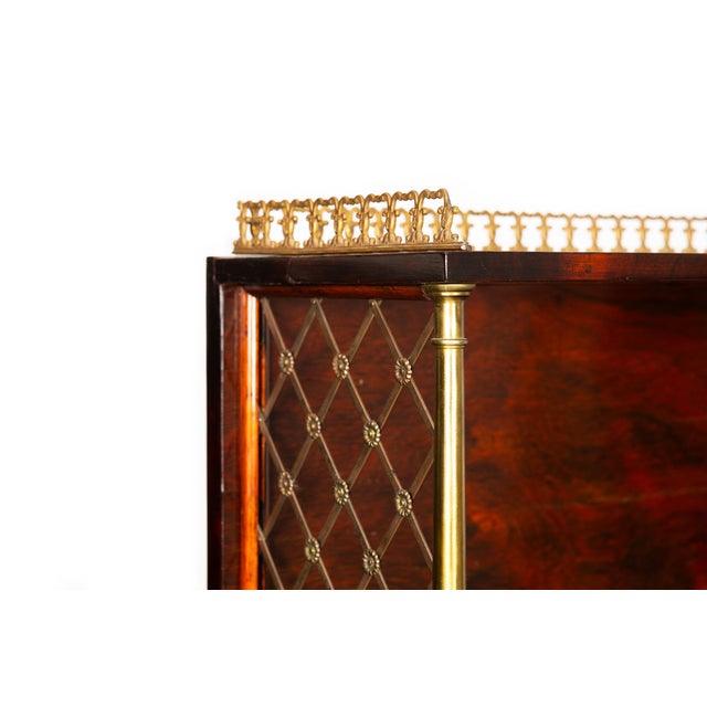 Pair of English Regency Rosewood Bookcase Cabinets Att. John McLean C. 1820 For Sale - Image 12 of 18