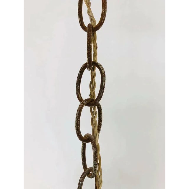 Metal Mid-Century 6-Light Chandelier, 1960s For Sale - Image 7 of 12