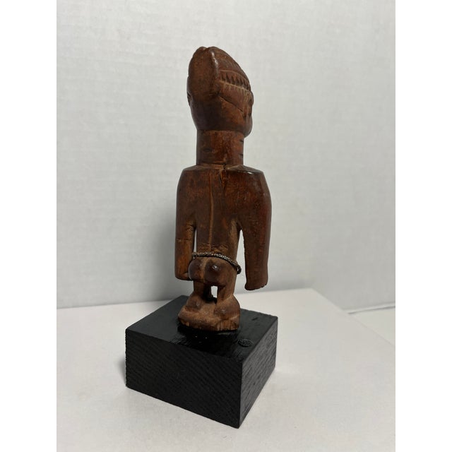 RARE Antique Wooden Old Yoruba Ibeji African Figure Statue Aprox. dimensions: 6"H (without stand) x 2.5"W Good antique...