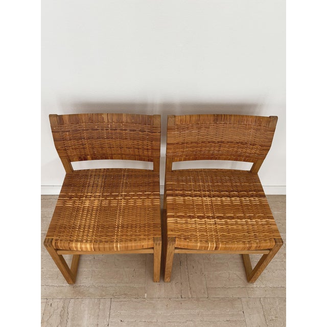 Mid-Century Scandinavian Oak Dining Room Chairs attributed to Børge Mogensen, Denmark, 1950s, Set of 6 For Sale - Image 12 of 18