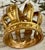 Vintage stunning gold finish resin crown.