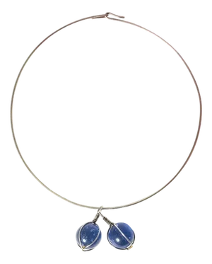 Silver and Marbles Neck Ring from Bent Knudsen, 1950s