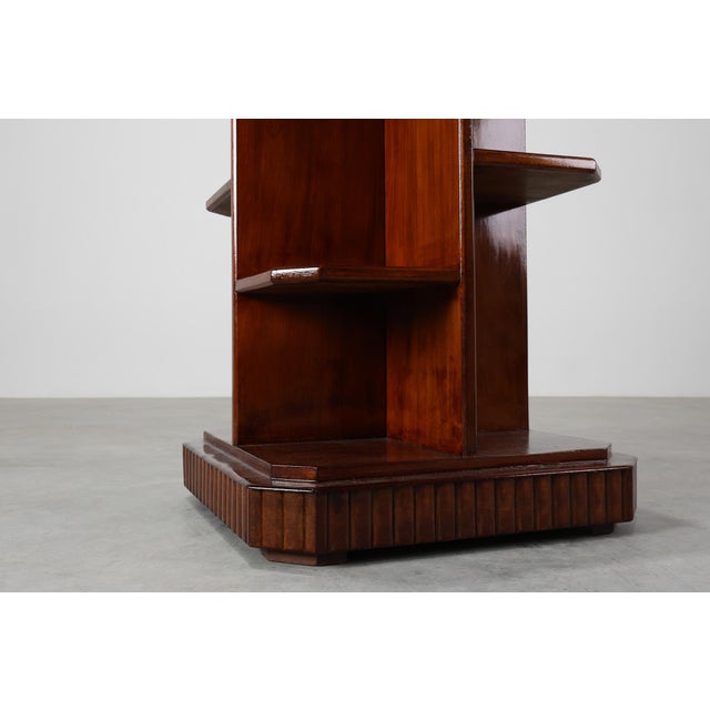 French Art Deco Side Table in Wood, 1920 For Sale - Image 6 of 11