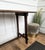 Gold Antique Rustic Minimal Italian Wooden Carved Trestle Console Table, 1890s For Sale - Image 8 of 10