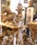 Mid-Century Italian Rococo Painted and Gilt Composition Six-Light Chandelier For Sale - Image 9 of 14