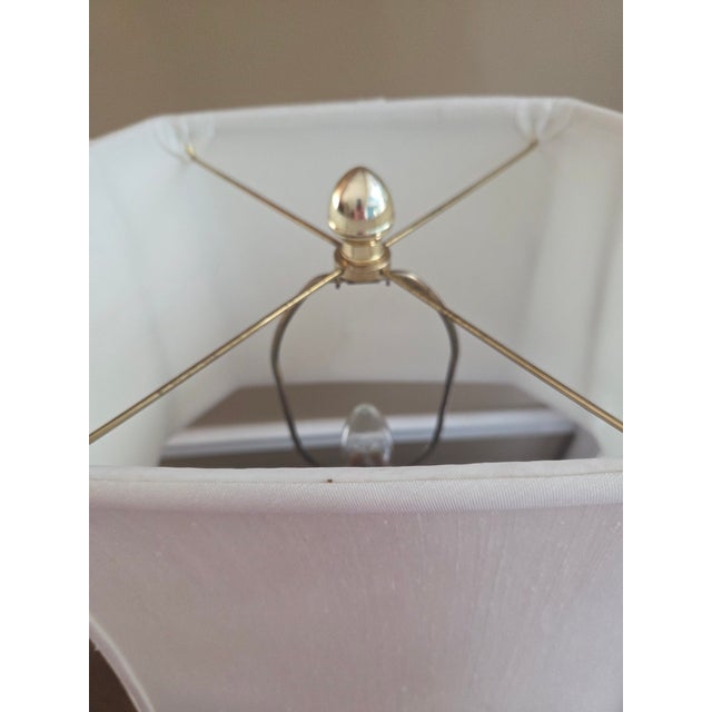 Vintage Pewter, Copper & Brass Asian Chinoiserie Ginger Jar Table Lamp For Sale - Image 10 of 12