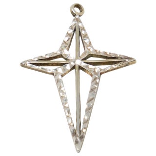 Sterling Christmas Star Ornament For Sale